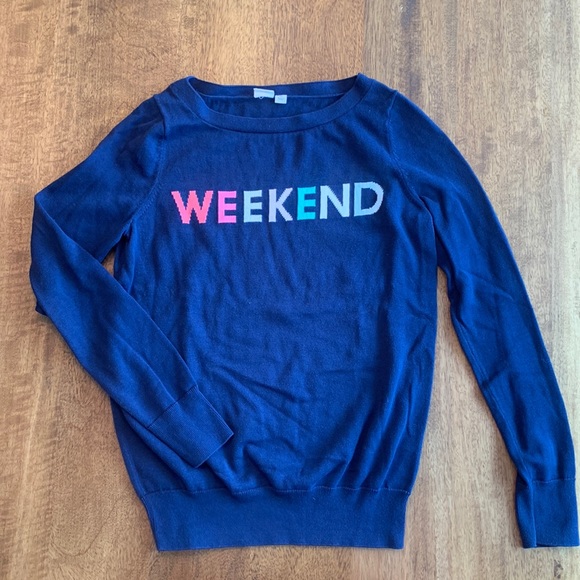 GAP Tops - Gap “weekend” graphic sweater